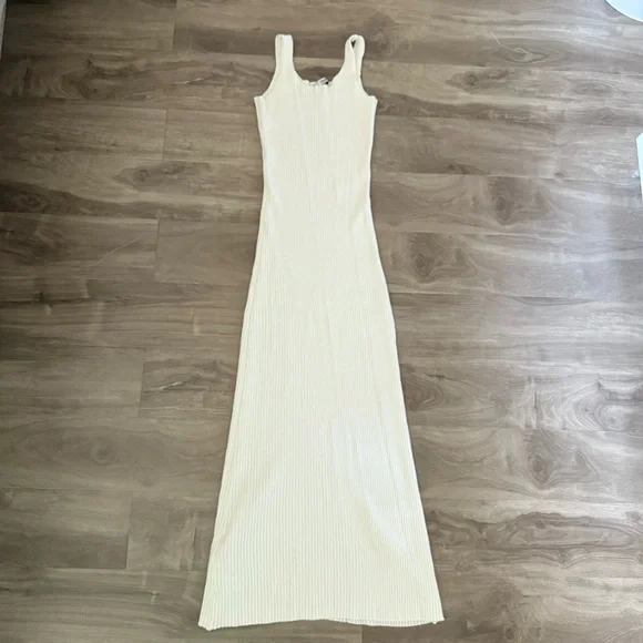 knee length dresses for ladies Katarina Satin Ruffle Hem Maxi Dress Mango– Selfie Leslie main image 0